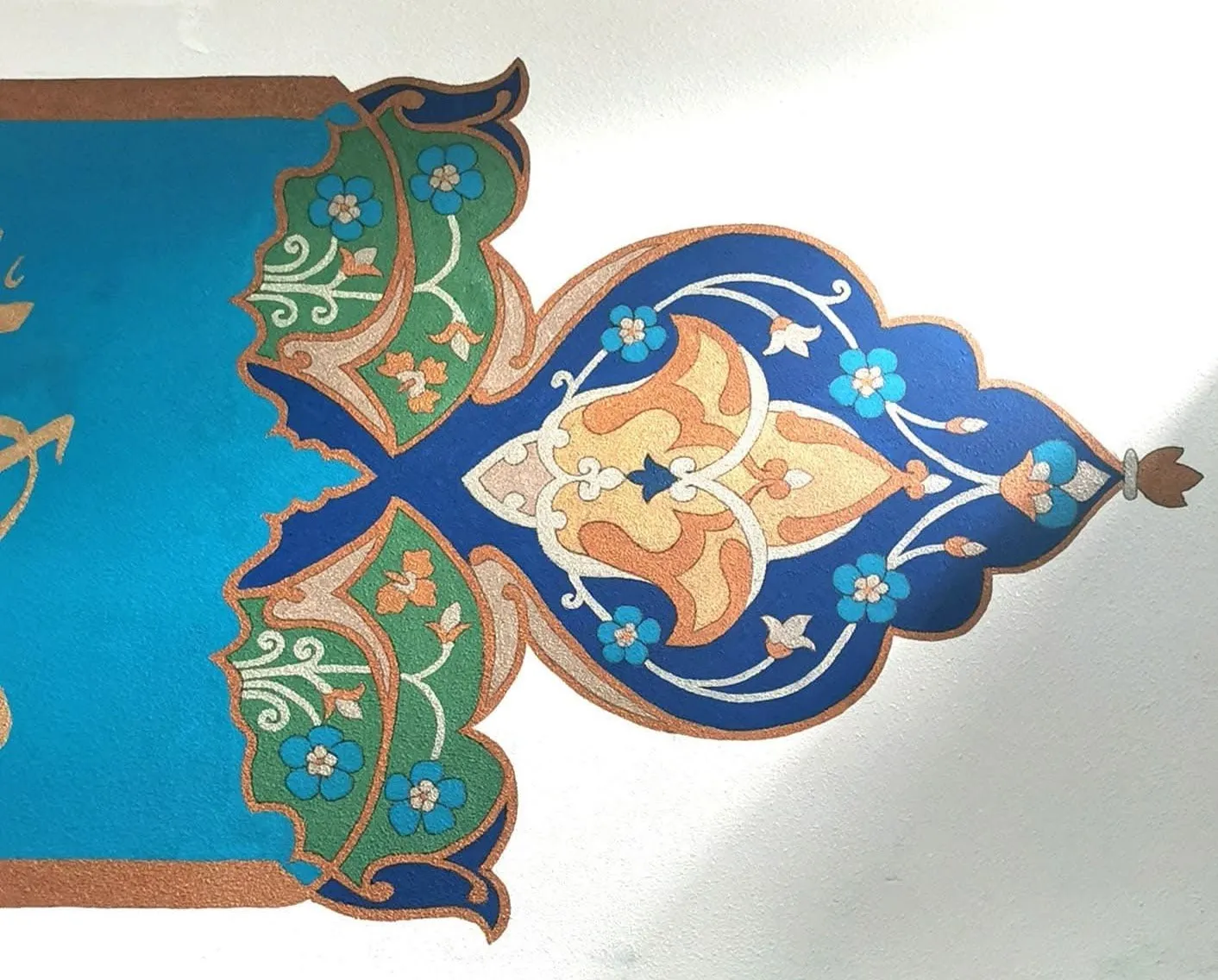 Ornament aan het einde van de band.